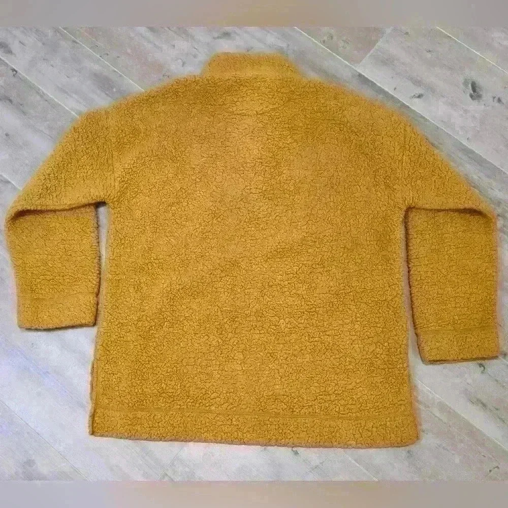 Aerie Sherpa Fleece Teddy 3/4 Button-Up Sweater.